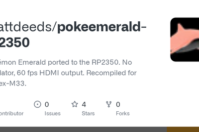 Show HN: Pokémon Emerald Ported to Raspberry Pi Pico 2