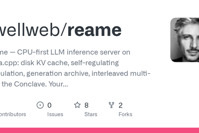 Show HN: Reame – a CPU inference server that gets faster as it runs