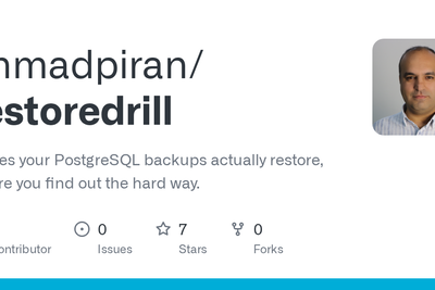 Show HN: Restoredrill – proves your Postgres backups restore