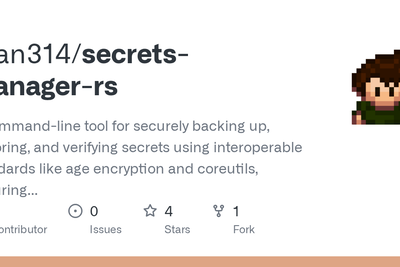 Show HN: Secs-man, a secrets manager you can (not) rely on