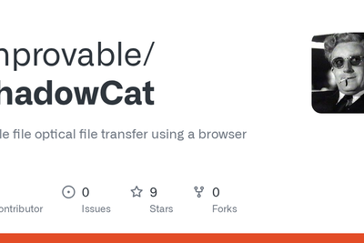 Show HN: ShadowCat – file transfer through QR Codes in a Browser