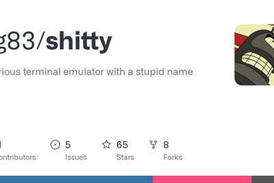Show HN: Shitty – fast terminal. Memory-unsafe and faster than yours