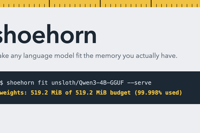 Show HN: Shoehorn – Quantize any model down to run on your machine