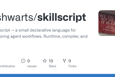 Show HN: Skillscript – A declarative, sandboxed language for tool orchestration