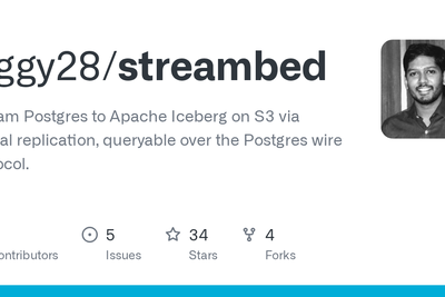 Show HN: Streambed – Stream Postgres to Iceberg on S3, Supports Postgres Wire