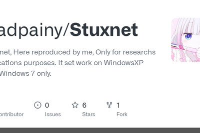 Show HN: Stuxnet – A reconstructed source code of the infamous cyber-weapon