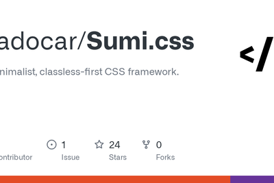 Show HN: Sumi.css – CSS Framework