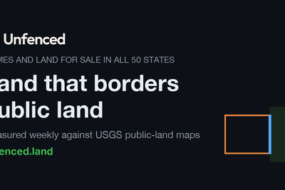 Show HN: Unfenced – Land for sale that borders public land