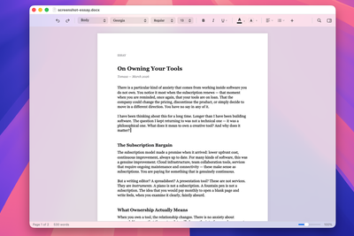 Show HN: Verso – A $14.99 Mac word processor with no subscription