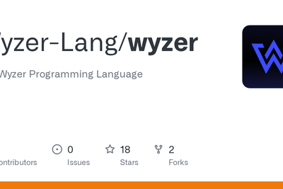 Show HN: Wyzer Programming Language