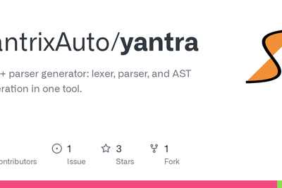 Show HN: Yantra – an LALR(1) parser generator for C++