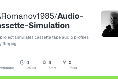 Simulate cassette tape audio profiles using FFmpeg