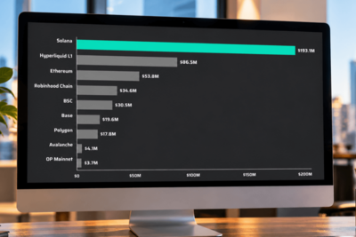 Solana Apps Generate $193M in 30 Days Amid Real-World Assets Surge