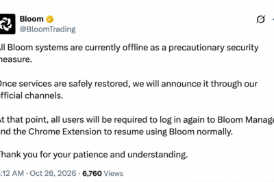 Solana Trading Bot Hacked for Nearly $1M, 49 Wallets Drained