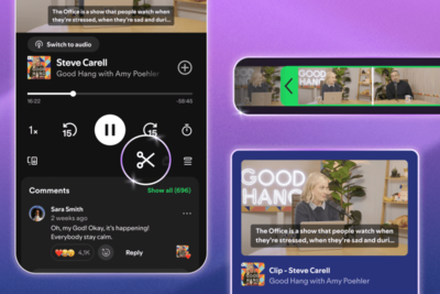 Spotify now lets you ‘clip’ moments from your favorite podcast