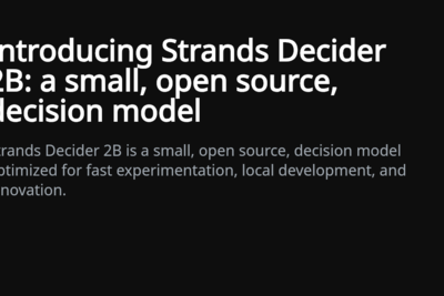 Strands Decider 2B: a small, open-source, decision model