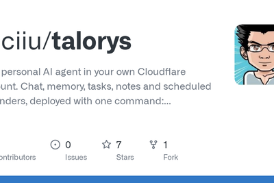 Talorys – A self-hosted personal AI agent on Cloudflare's free tier