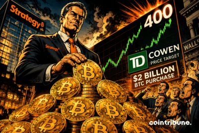 TD Cowen raises its price forecast for Strategy to 400 dollars after its 2 billion Bitcoin purchase