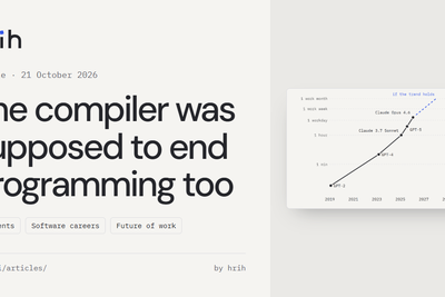 The compiler was supposed to end programming too