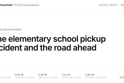 The elementary school pickup incident and the road ahead