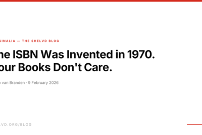 The ISBN was invented in 1970. Your books don't care