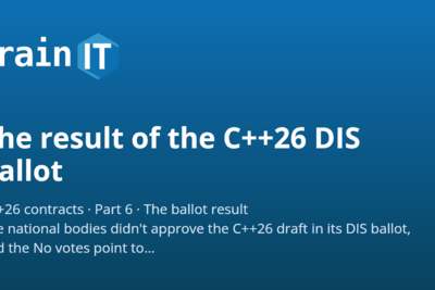 The result of the C++26 DIS ballot