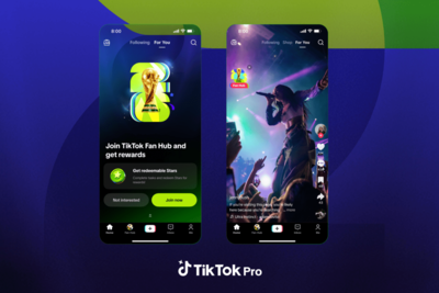 TikTok launches TikTok Pro Events, an app for cultural moments like the FIFA World Cup