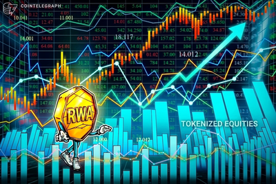 Tokenized stock transfer volume jumps 415% in 30 days to $29.5B
