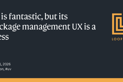 Uv is fantastic, but its package management UX is a mess
