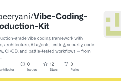 Vibe Coding Production Kit – a production workflow for AI coding agents