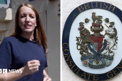 Watch: Why was the sign at the British consulate in East Jerusalem removed?