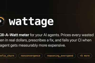 Wattage: A token-spend profiler and cost-regression gate for AI agents