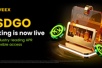 WEEX Launches USDGO Flexible Staking With Industry-Leading APR, Expanding Its Full-Suite Staking Product