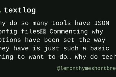 Why do so many tools have JSON config files?