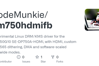 Why open source rocks – a new SM750 (Silicon Motion GPU) HDMI Driver