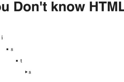 You don't know HTML Lists