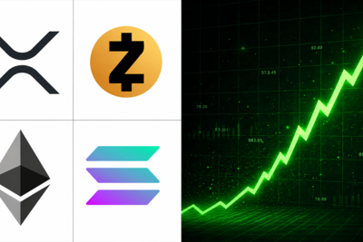 ZEC, SOL, and XRP Rally as Ethereum Breaches $2,000